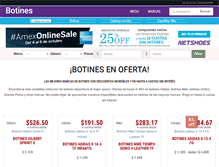 Tablet Screenshot of botinesargentina.com